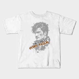 the last of us Pedro Pascal tv series " TLOU " tshirt sticker etc. design by ironpalette Kids T-Shirt